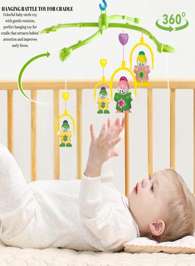 Mallexo ألعاب خشخيشة موسيقية من ماليكسو للأطفال حديثي الولادة من عمر 0 إلى 6 أشهر | لعبة معلقة على شكل مهد تعمل بالمفتاح | موسيقى هادئة للأطفال الرضع | ألعاب للأطفال، هدايا عيد ميلاد للأولاد والبنات (موبايل سرير) - Image 3